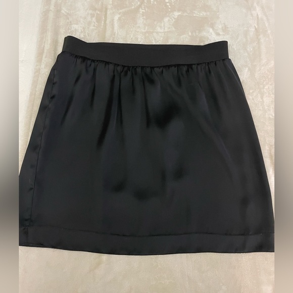 Jacob over the knees black satin skirt. - Picture 1 of 3